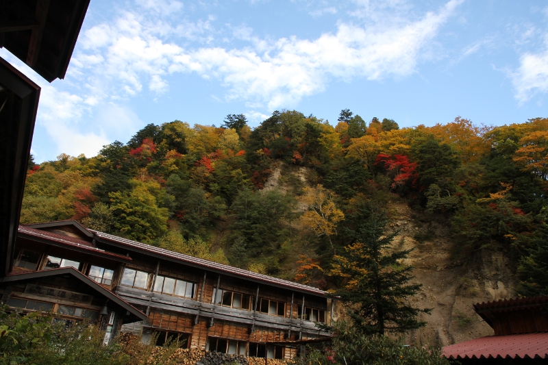 奥鬼怒日光澤温泉の紅葉