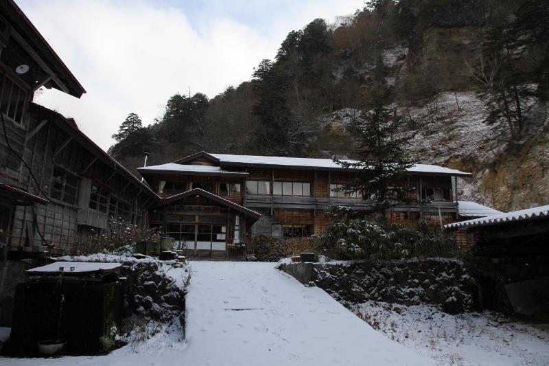 日光澤温泉　雪